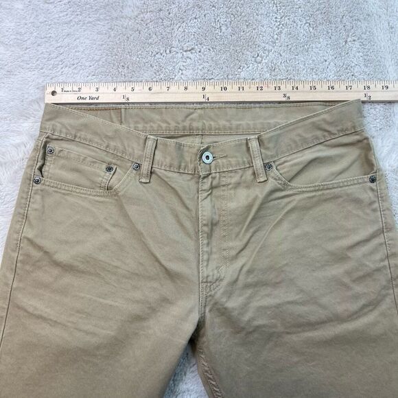 Levis 511 Straight Stretch Tan Brown Denim Active Jeans Mens Size 36x34 Cotton - Picture 4 of 8